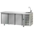 Tavolo refrigerato in acciaio inox Tecnodom UG03MGNL