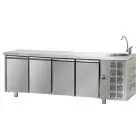 Tavolo refrigerato in acciaio inox Tecnodom UG04MGNL