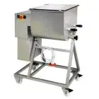 MISCELATORE DI CARNE BIPALA CARRELLATA - MOD. F100/2P - Capienza: 100 Kg - Potenza 1.8 kW - Peso Kg 110 - Dimensioni cm. L 116 X P 57 X h 104 - Norma CE