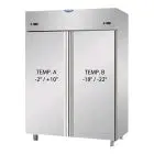 Armadio frigo in acciaio inox combinato positivo e negativo (congelatore) gastronorm Tecnodom AFI4MIDPN