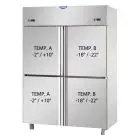 Armadio frigo in acciaio inox combinato positivo e negativo (congelatore) gastronorm Tecnodom A4I4MIDPN