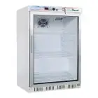 ARMADIO FRIGORIFERO IN LAMIERA VERNICIATA E ABS - STATICO - ECO - Mod. G-ER200G - N. 1 PORTA VETRO - CAPACITA' LT 130 - TEMPERATURA +2º/+8ºC - Dim. cm L 60 x P 58,5 x h 85,5 - Norma CE