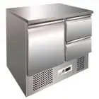 Saladette e tavolo refrigerato in acciaio inox Forcar G-S901-2D