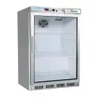 ARMADIO FRIGORIFERO IN ACCIAIO INOX AISI 430 E ABS - STATICO - ECO - Mod. G-ER200GSS - N. 1 PORTA VETRO - CAPACITA' LT 130 - TEMPERATURA +2º/+8ºC - Dim. cm L 60 x P 58,5 x h 85,5 - Norma CE
