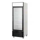 ARMADIO FRIGORIFERO IN ACCIAIO - Mod. MCF8714GR - VENTILATO - CAPACITA' LT 610 - N. 1 PORTA VETRO - TEMPERATURA 0°/+8°C - Dim. cm L 68,5 x P 80,5 x h 206,5 - Norma CE