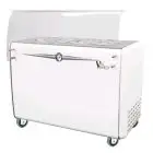 CONSERVATORE PER GELATO MANTECATO A POZZETTO - MOD. VIA VENETO 8C - CAPACITA' LT. 350 - TEMPERATURA -5°/-20°C - Dim. Cm. L 131,8 x P 69 x h 98,4 - COPERTURA TRASPARENTE INCLUSA - Norma CE