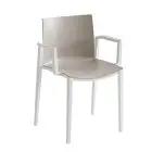 SEDIA CLIPPERTON CON BRACCIOLI - MOD. CLIPPERTON B - SEDUTA IMPILABILE IN TECNOPOLIMERO CON BRACCIOLI - PER USO INTERNO/ESTERNO - DIM. cm L 57 x P 45,5 x H 81,5 - NORMA CE