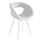 SEDIA MOEMA IMBOTTITA - MOD. MOEMA BP - SEDUTA TAPPEZZATA - TELAIO IN METALLO-POLIMERO CO-INIETTATO - PER USO INTERNO - DIM. cm L 59 x P 54 x H 83 - NORMA CE
