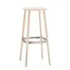 SGABELLO BABILA - MOD. BABILA 2706 - SGABELLO IN FRASSINO - SEDILE IN MULTISTRATO - POGGIAPIEDI IN PRESSOFUSIONE DI ALLUMINIO - PER USO INTERNO - DIM. cm L ø 36 x H 75 - NORMA CE
