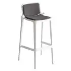 SGABELLO ISIDORO IMBOTTITO - MOD. ISIDORO 76 - SGABELLO IN CO-INIEZIONE POLIMERO-METALLO - PER USO INTERNO - DIM. cm L 48 x P 46 x H 97 - NORMA CE