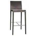 SGABELLO YOUNG - MOD. YOUNG 426 - STRUTTURA IN MASSELLO DI ROVERE - SCOCCA IN MULTISTRATO CURVATO - POGGIAPIEDI IN TUBO D'ACCIAIO INOX - PER USO INTERNO - DIM. cm L 41 x P 51,5 x H 101,5 - NORMA CE