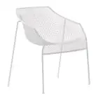 POLTRONCINA HEAVEN CON BRACCIOLI - MOD. 486 - STRUTTURA IN ACCIAIO VERNICIATO - PER USO ESTERNO - DIM. cm L 69 x P 61 x H 79 - NORMA CE