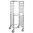 Carrello portateglie - Mod. 2072 - Struttura in acciaio inox AISI 304 - capacità 14 teglie GN 2/1 - passo guide cm 8,5 - Dimensioni cm 65 x 72 x 163 h