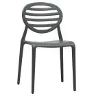 SEDIA TOP GIO - MOD. 2317 - STRUTTURA IN POLIPROPILENE RICICLABILE RINFORZATO FIBRA DI VETRO IN AIR MOULDING - PER USO INTERNO ED ESTERNO - IMPILABILE - DIM. cm L 49 x P 50 x H 84 - NORMA CE