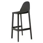 SGABELLO PIU' - MOD. 2338 - SEDUTA E SCHIENALE IN TECNOPOLIMERO - PER USO INTERNO ED ESTERNO - IMPILABILE FINO A SEI PEZZI - ALTEZZA SEDUTA cm 65 - DIM. cm L 48 x P 47 x H 65 - NORMA CE
