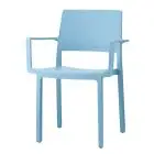 SEDIA KATE CON BRACCIOLI - MOD. 2340 - SEDILE E SCHIENALE IN TECNOPOLIMERO - PER USO INTERNO ED ESTERNO - IMPILABILE - IMBALLO IN SCATOLA - DIM. cm L 48 x P 48 x H 84 - NORMA CE