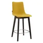 SGABELLO NATURAL ZEBRA POP - MOD. 2812 - GAMBE IN FAGGIO NATURALE O FAGGIO WENGE' - SEDUTA IMBOTTITA CON ANIMA IN POLICARBONATO ANTISHOCK - POGGIAPIEDI IN ACCIAIO CROMATO - PER USO INTERNO - DA ASSEMBLARE - ALTEZZA SEDUTA cm 78 - DIM. cm L 48 x P 50 x H 1