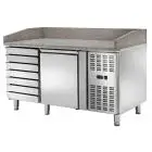 Banco pizza refrigerato in acciaio inox Allforfood CM1612TN