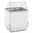 VETRINA GELATERIA - MOD. VETRINA BR 4 SK - CAPACITA' LT. 170 - TEMPERATURA -18°/-25°C - Dim. cm. L 78 x P 64 x h 118,1 - Norma CE