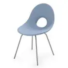 SEDIA - MOD. CANDY 000002 - STRUTTURA IN FERRO VERNICIATO - SCOCCA IN POLIETILENE - DIM. cm L 56,5 x P 58,5 x h 83 - NORMA CE