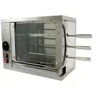MULTIGRILL - MOD. CEV2 -  Struttura portante in acciaio inox - N. 2 resistenze con regolatore di energia - N. 2 + 1 spada inox - Voltaggio 230V MONOFASE - Potenza 1,8 KW - Dimensioni: cm L 58,7 X P 31,5 X 45 h - Norma CE