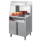Carrello per salatura patatine con lampade riscaldanti Allforfood ERFUIO