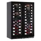 VETRINA REFRIGERATA PER VINO - Mod. EY355I3VD NL - VENTILATA - TEMPERATURA +2°/+20°C / +2°/+12°C / +12°/+20°C - N. 2 PORTE IN VETRO - STRUTTURA IN LAMIERA VERNICIATA NERA - CAPACITA' LORDA Lt. 872 - POTENZA W 260 - ALIMENTAZIONE 220/50Hz MONOFASE - DIMENS