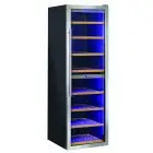 Vetrina refrigerata per vino - Mod CW 518DT - Ventilata - Temperatura °C +5/+12 e +12/+20 - Capacità Lt 520 - Dimensioni cm L 59,5 x P 77 x H 185,1