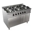 Cucina a gas 6 fuochi Allforfood G7NURG6DC3M3G linea SIMPLE