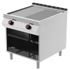 Fry Top elettrico professionale piastra 1/2 liscia 1/2 rigata in acciaio Desco FTE92MC linea BOHEME