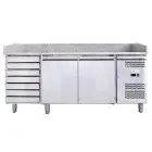 Banco pizza refrigerato in acciaio inox Forcold G-PZ2610TN FC