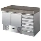 Banco pizza refrigerato in acciaio inox Forcold G-S903PZCAS FC