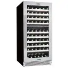 Vetrina refrigerata per vino ventilata con temperatura da +5 a +12 °C e da da +12 a +20 °C Forcar G-VI120D