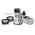 HAMBURGATRICE MANUALE - Mod HAMB HR MULTIDISCO - STRUTTURA IN ALLUMINIO ANODIZZATO - DIMENSIONI STAMPI INTERCAMBIABILI ø 100, 130 e 150 mm