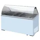 VETRINA GELATERIA - Mod. KEG 8 - TEMPERATURA -13°/-23° C - CAPACITA' Lt 467 - DIMENSIONI cm. L 155,5 x P 63,5 x h 124 - PESO Kg. 120 - NORMA CE