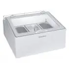 ESPOSITORE DA BANCO PER GELATO MANTECATO - MOD. ICE POINT 3.0 - CAPACITA' Lt 10 - REFRIGERAZIONE STATICA - TEMPERATURA -10° / -22° C - DIMENSIONI Cm L 64,7 x P 71,5 x h 35,5