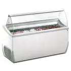VETRINA GELATERIA - MOD. VETRINA J 9 EXTRA - CAPACITA' LT 423 - TEMPERATURA -15°/-20°C - Dim. cm. L 165,6 x P 72,3 x h 125,3 - Norma CE