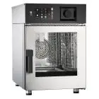 Forno a gas combinato a convezione e vapore indiretto con boiler per gastronomia 6 teglie Allforfood KBG061W
