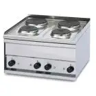 Piano cottura elettrico 4 piastre tonde Allforfood PC/2ET linea ELLE snack 50 - monofase