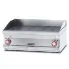 Fry Top elettrico professionale da banco piastra rigata in acciaio Allforfood FTRT/68ET linea ELLE