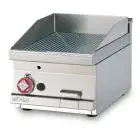 Fry Top a gas professionale da banco piastra rigata in acciaio Allforfood FTRT/64G linea ELLE