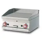 Fry Top a gas professionale da banco piastra liscia cromata superchrome Allforfood FTLT/66GS linea ELLE
