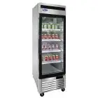 ARMADIO FRIGORIFERO IN ACCIAIO INOX - Mod. MCF8701GR - VENTILATO - CAPACITA' LT 610 - N. 1 PORTA VETRO - TEMPERATURA -17°/-20°C - Dim. cm L 68,5 x P 80,5 x h 211,2 - Norma CE
