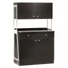 Mobile di servizio da sala - Mod ML3212SSP - Struttura e pannelli in nobilitato - N 2 sportelli - N 2 cassetti - N 2 pensili - Dimensioni cm L 92 x P 48 x h 153