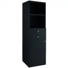 Mobile di servizio da sala - Mod ML5050 - Struttura e pannelli in nobilitato - N 1 sportello - N 2 cassetti - Dimensioni cm L 45 x P 49 x h 144