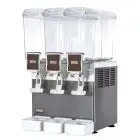 DISTRIBUTORE DI BEVANDE FREDDE - MOD. JOLLY 8/3 INOX - PER BEVANDE NON GASSATE - N. 3 BEVANDE - CAPACITA' LT 8 + 8 + 8 - Dim. cm. L 37 x P 41 x h 62 - NORMA CE