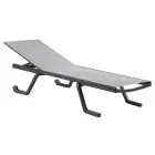 Lettino da sole - Mod PODIO - Struttura in acciaio tecnopolimero e alluminio - Per uso esterno - Dimensioni cm L 190 x P 72 x H 32,5