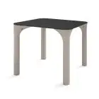 TAVOLO - MOD. PURE A - STRUTTURA IN POLIETILENE - DIM. GAMBE cm L 8 x P 7 x h 74 - DIM. PIANO cm L 80 x P 80 x h 1 - NORMA CE