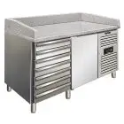 Banco pizza refrigerato in acciaio inox Klimaitalia PZF01C