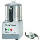 CUTTER DA BANCO - Mod. R 4 1500 - Capacità vasca in ACCIAIO INOX lt 4,5 - Capacità coperti da 10 a 50 - 1 velocità - Potenza W 700 - Dimensioni cm L 22,6 x P 30,4 x 44h